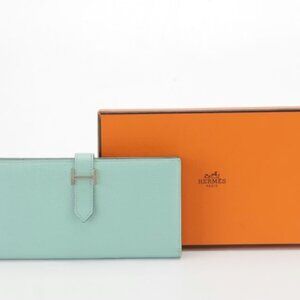 Hermès Bearn Wallet in Chevre Mysore Leather with Box
